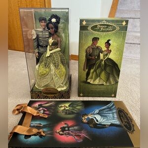 Tiana and Naveen Disney Designer Fairytale Couple Dolls LE BNIB